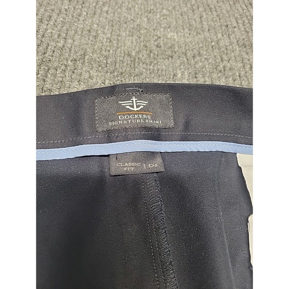 NWT Mens Dockers‎ Signature Classic Fit Dark Blue 42x30 - Picture 3 of 9